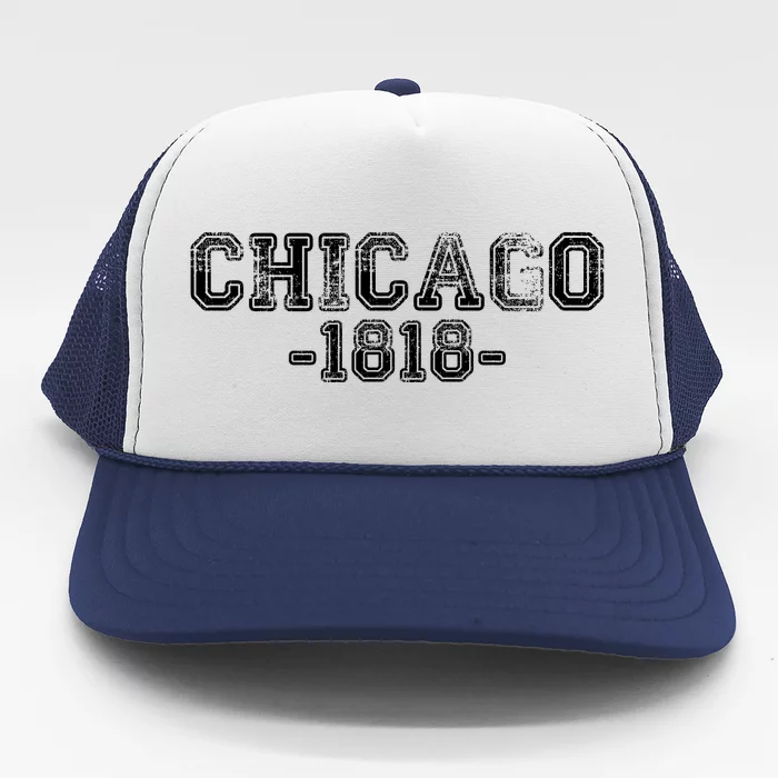 Chicago 1818 Retro Trucker Hat