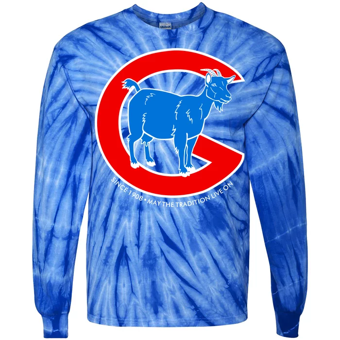 Chicago Billy Goat Since 1908 May the Tradition Live On Tie-Dye Long Sleeve Shirt