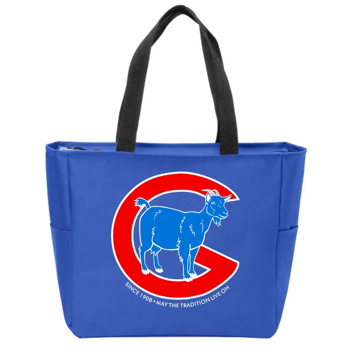 Chicago Billy Goat Since 1908 May the Tradition Live On Zip Tote Bag