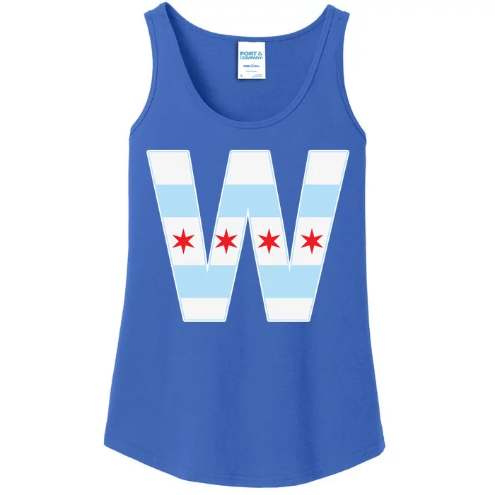 Chicago City Flag W Ladies Essential Tank