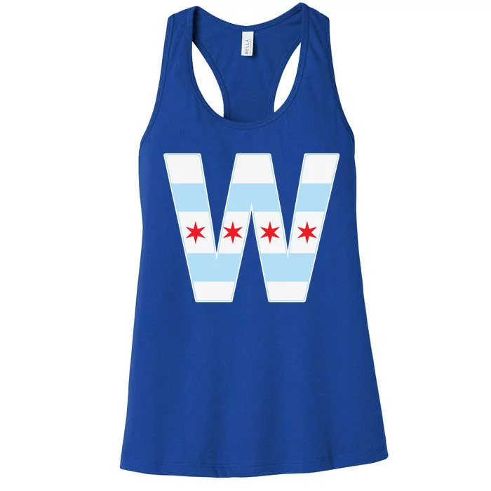 Chicago City Flag W Women's Racerback Tank