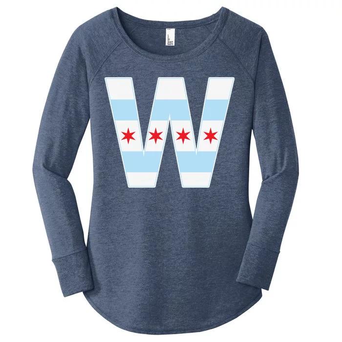 Chicago City Flag W Women's Perfect Tri Tunic Long Sleeve Shirt