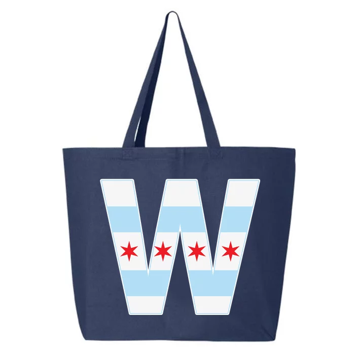 Chicago City Flag W 25L Jumbo Tote