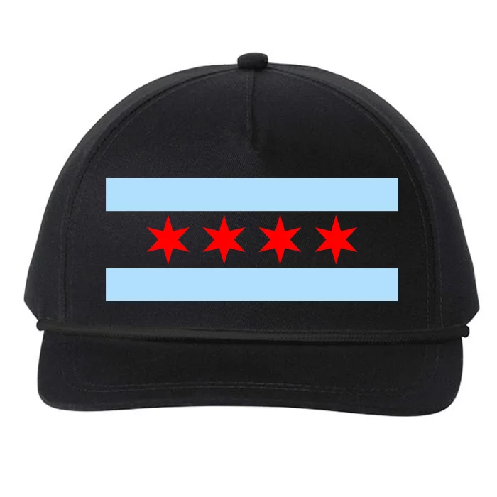 Chicago Flag Snapback Five-Panel Rope Hat