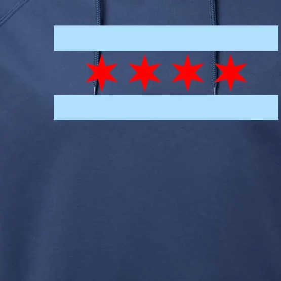 Chicago Flag Performance Fleece Hoodie