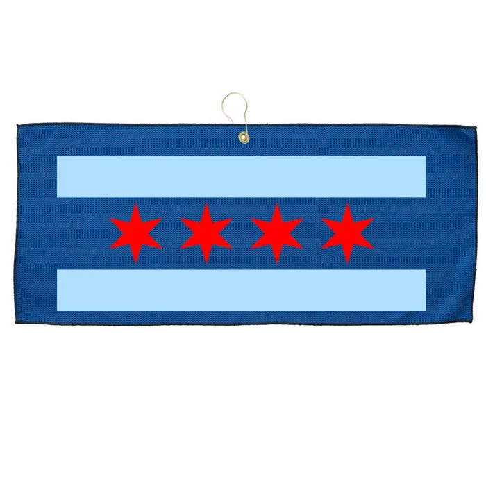 Chicago Flag Large Microfiber Waffle Golf Towel