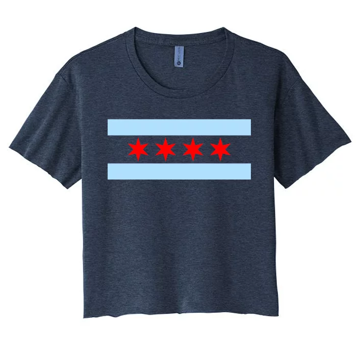 Chicago Flag Women's Crop Top Tee