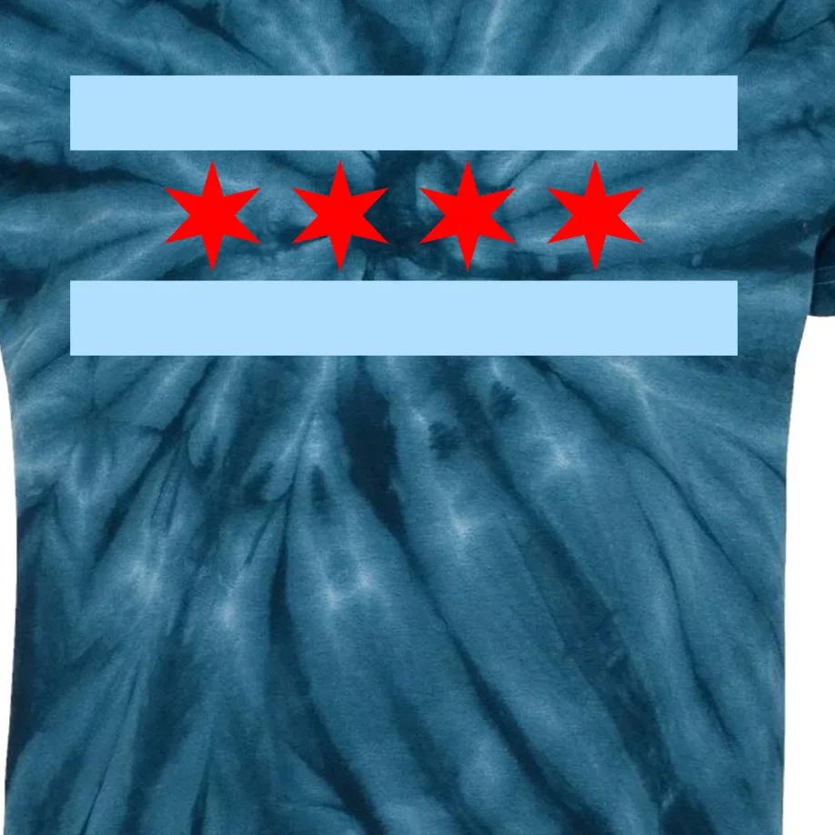 Chicago Flag Kids Tie-Dye T-Shirt