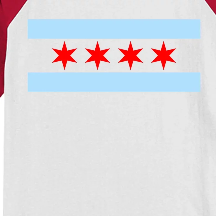 Chicago Flag Kids Colorblock Raglan Jersey