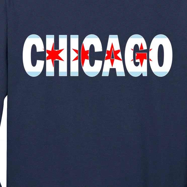 Chicago Flag Star Logo Long Sleeve Shirt