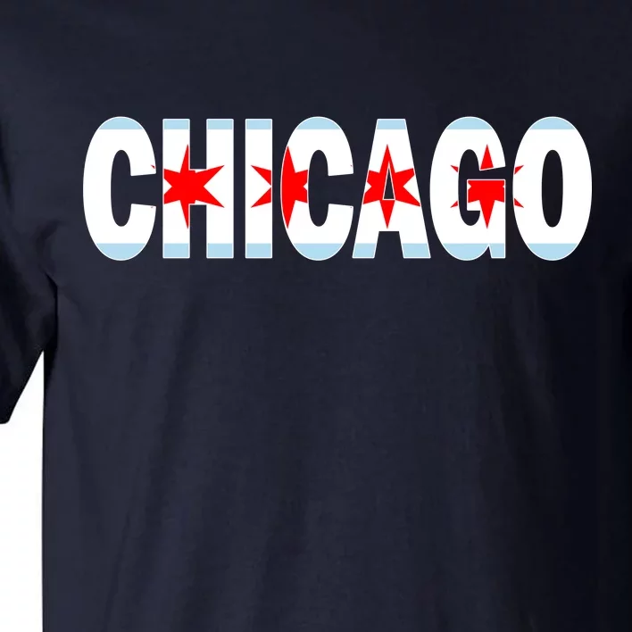 Chicago Flag Star Logo Tall T-Shirt