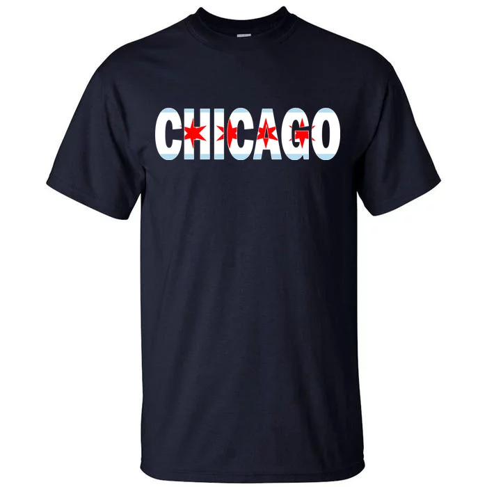 Chicago Flag Star Logo Tall T-Shirt