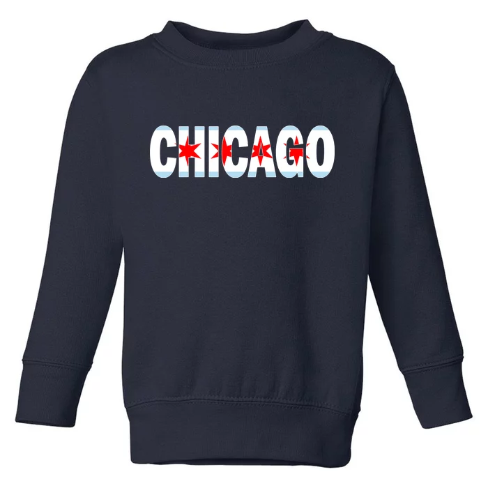 Chicago Flag Star Logo Toddler Sweatshirt