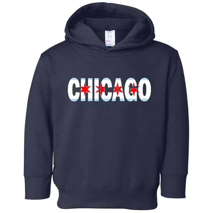 Chicago Flag Star Logo Toddler Hoodie