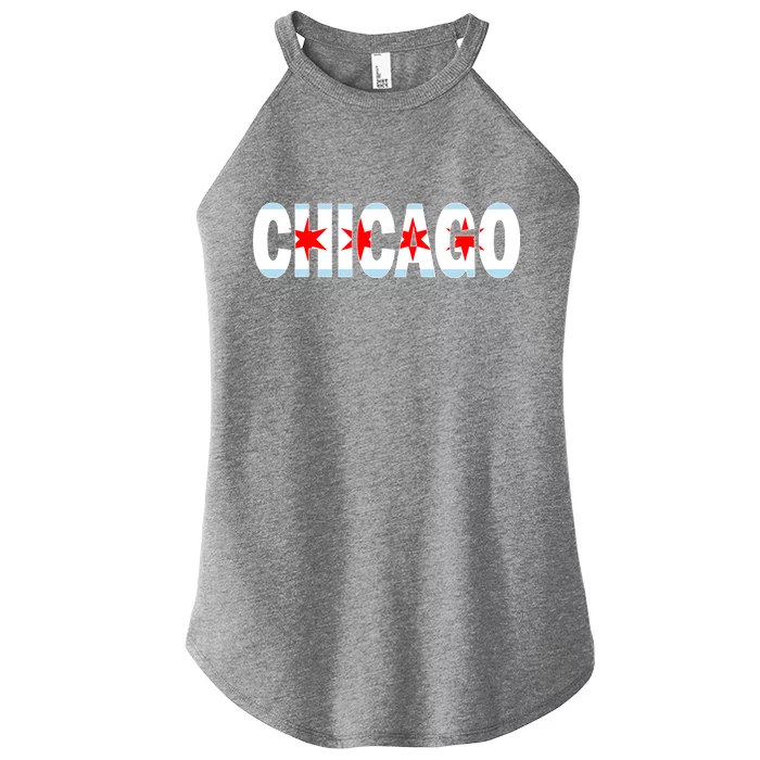 Chicago Flag Star Logo Women’s Perfect Tri Rocker Tank