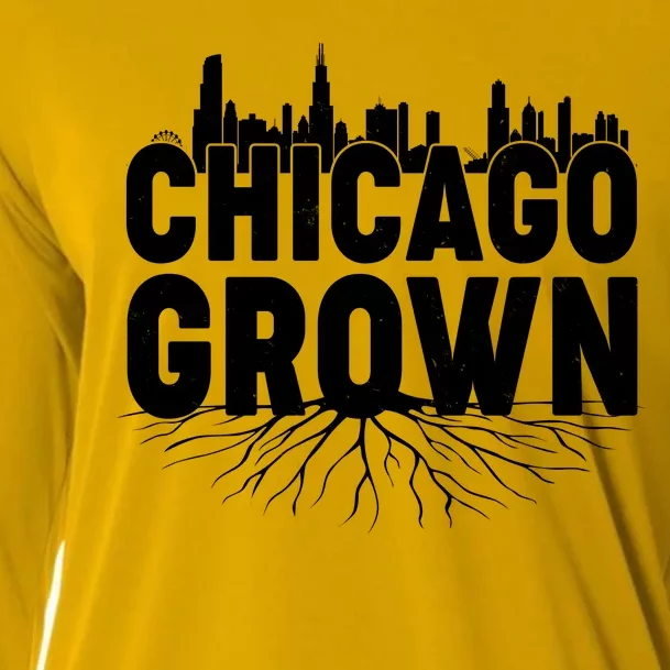 Chicago Grown Skyline Roots Cooling Performance Long Sleeve Crew