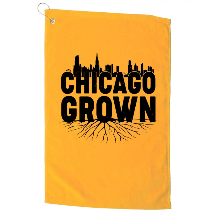 Chicago Grown Skyline Roots Platinum Collection Golf Towel