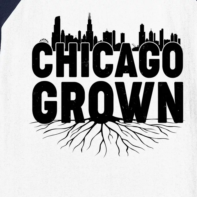 Chicago Grown Skyline Roots Baseball Sleeve Shirt