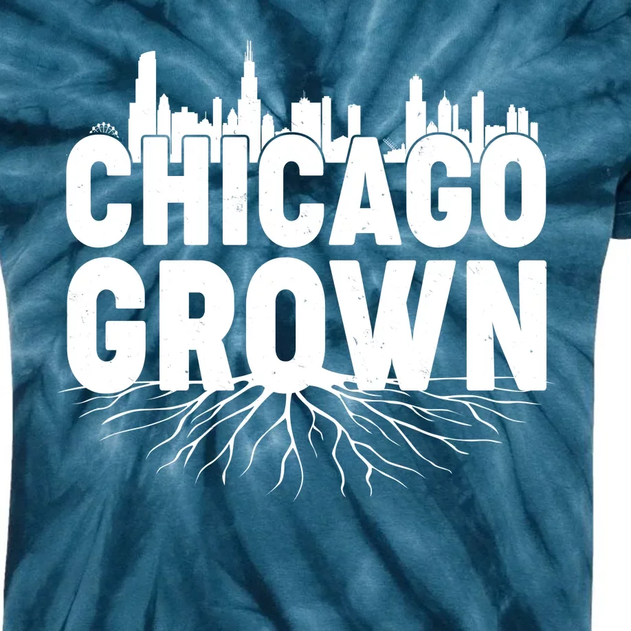 Chicago Grown Skyline Roots Kids Tie-Dye T-Shirt