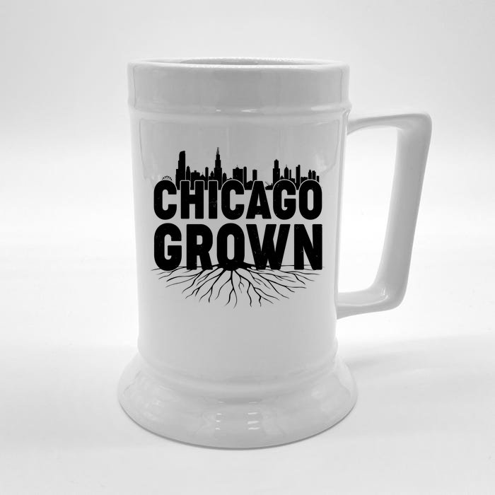 Chicago Grown Skyline Roots Front & Back Beer Stein