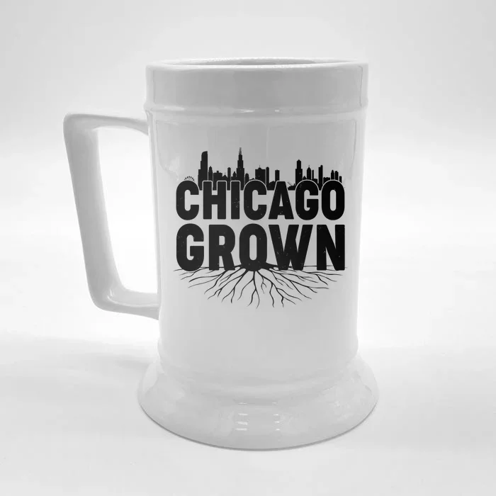 Chicago Grown Skyline Roots Front & Back Beer Stein