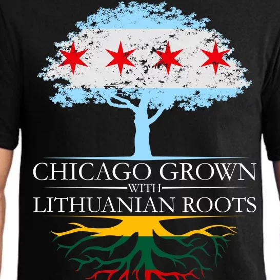 Chicago Grown With Lithuanian Roots Pajama Set