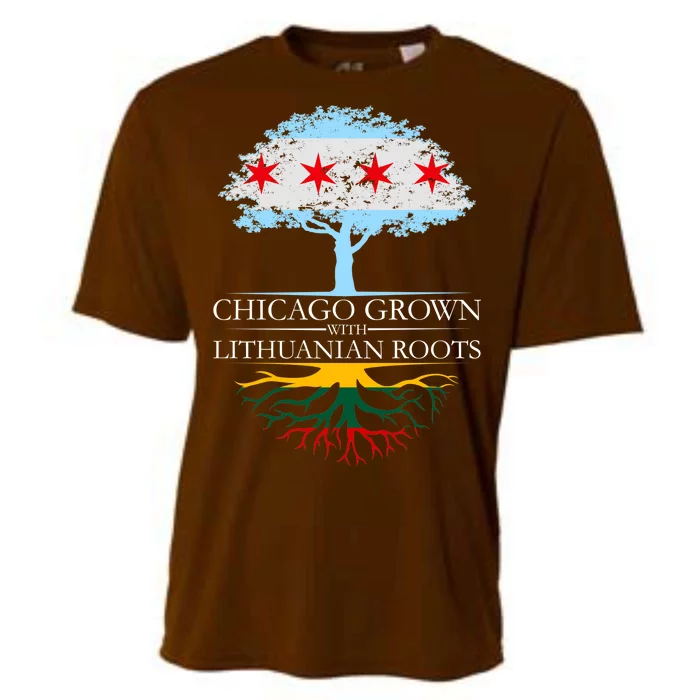 Chicago Grown With Lithuanian Roots Cooling Performance Crew T-Shirt