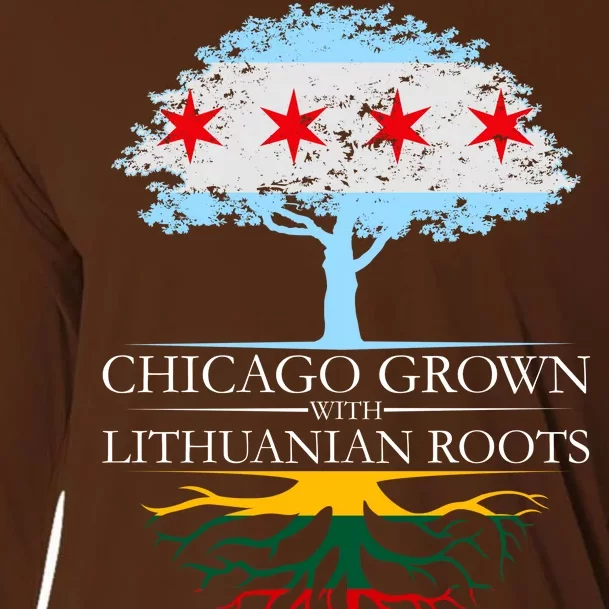 Chicago Grown With Lithuanian Roots Cooling Performance Long Sleeve Crew