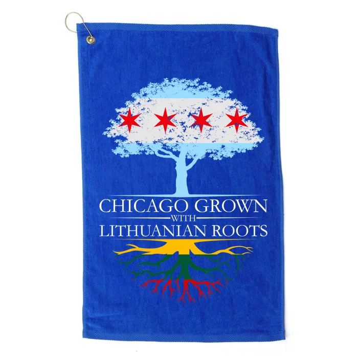 Chicago Grown With Lithuanian Roots Platinum Collection Golf Towel