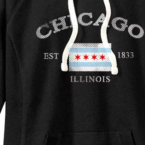 Chicago Illinois Est 1833 Women's Fleece Hoodie