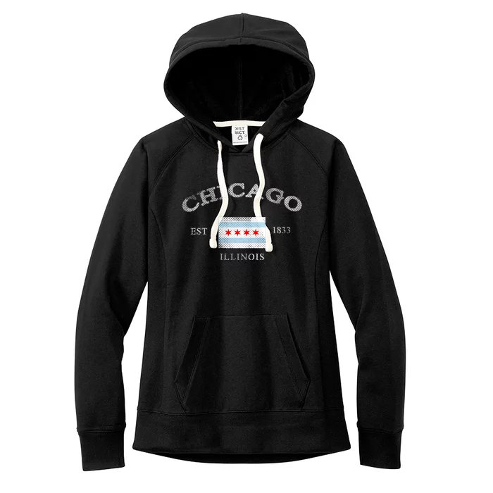 Chicago Illinois Est 1833 Women's Fleece Hoodie