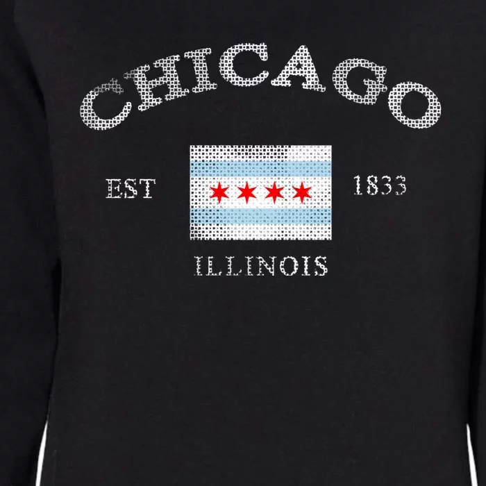 Chicago Illinois Est 1833 Womens California Wash Sweatshirt