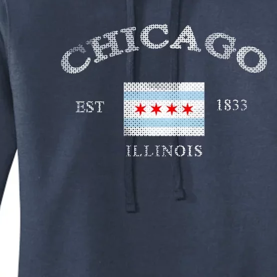 Chicago Illinois Est 1833 Women's Pullover Hoodie