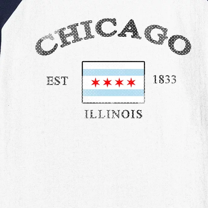 Chicago Illinois Est 1833 Baseball Sleeve Shirt