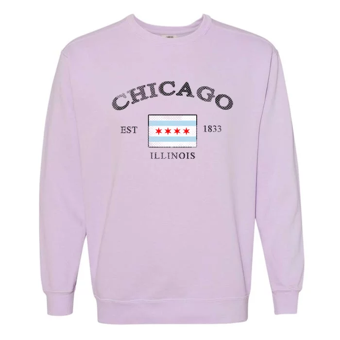 Chicago Illinois Est 1833 Garment-Dyed Sweatshirt