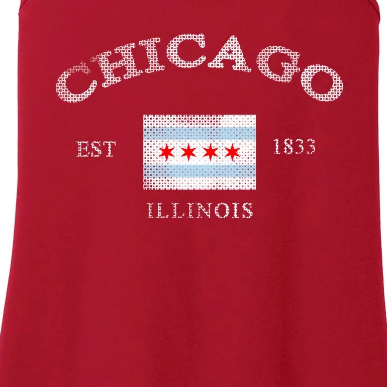 Chicago Illinois Est 1833 Ladies Essential Tank