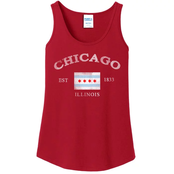 Chicago Illinois Est 1833 Ladies Essential Tank