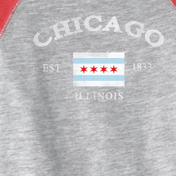 Chicago Illinois Est 1833 Toddler Fine Jersey T-Shirt