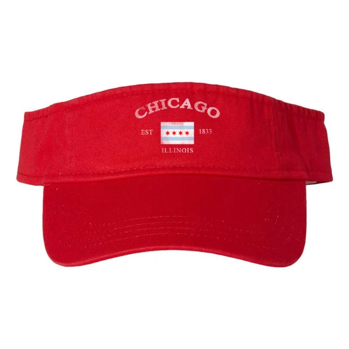 Chicago Illinois Est 1833 Valucap Bio-Washed Visor