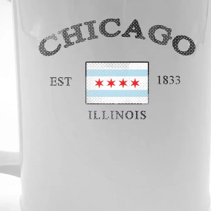 Chicago Illinois Est 1833 Front & Back Beer Stein