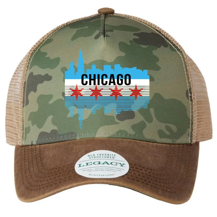 Chicago Skyline Legacy Tie Dye Trucker Hat