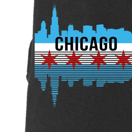 Chicago Skyline Doggie 3-End Fleece Hoodie