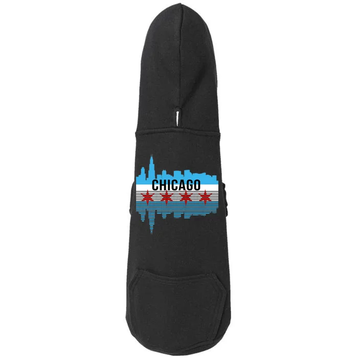 Chicago Skyline Doggie 3-End Fleece Hoodie