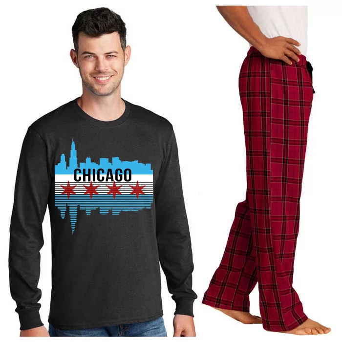 Chicago Skyline Long Sleeve Pajama Set