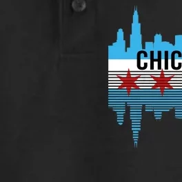 Chicago Skyline Dry Zone Grid Performance Polo