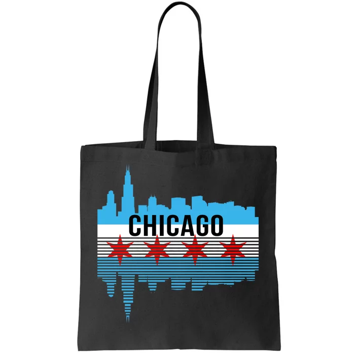 Chicago Skyline Tote Bag