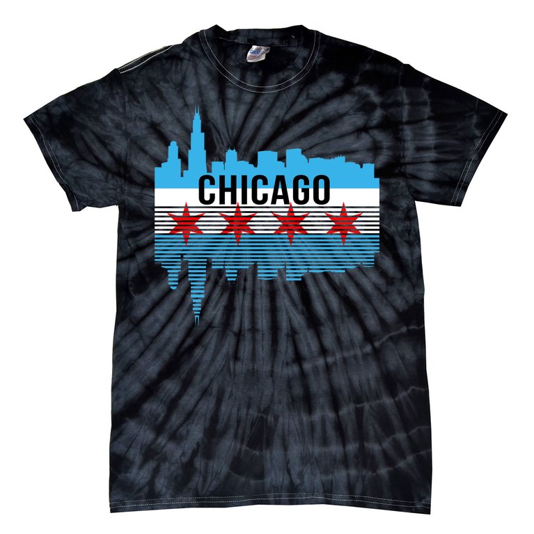 Chicago Skyline Tie-Dye T-Shirt