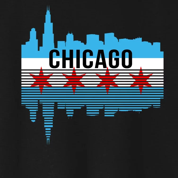 Chicago Skyline Women's Crop Top Tee