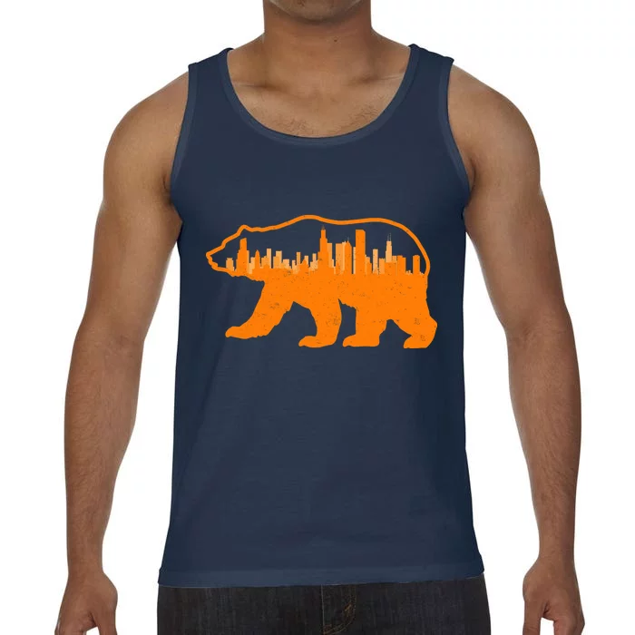 Chicago Skyline City Bear Comfort Colors® Tank Top