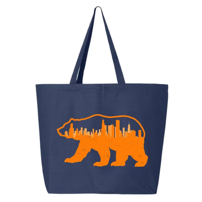 Chicago Skyline City Bear 25L Jumbo Tote